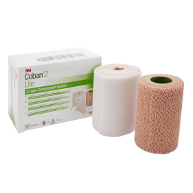 3M 2794N Coban2 Lite Self-Adherent/Pull-On Closure Layer Compression Bandage System (CS/8 Kits)