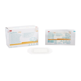 3M 3584 Tegaderm 2-3/8 x 4 in Transparent Film Dressing with Pad (BX/50)