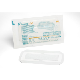 3M 3590 Tegaderm 3-1/2 x 8 in Transparent Film Dressing with Pad (BX/25)