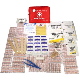 107 Piece Soft Case First Aid Kit, Sturdy Zippered Nylon Canvas Carry Bag