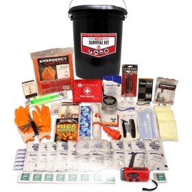1 Person Comfort Survival Kit, Bucket and Lid