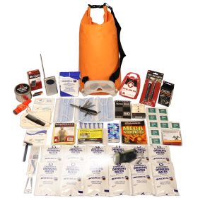 1 Person Essential Survival Kit, Dry Bag