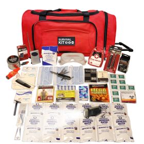 1 Person Essential Survival Kit, Rolling Bag