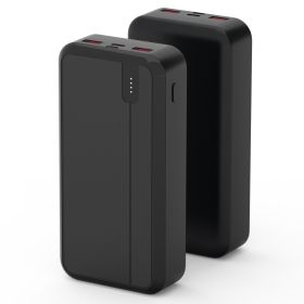 1Pc 10000mAh Or 20000mAh Optional PD22.5W Fast Charging Power Bank Fast Charger Portable Phone Charger With Type-C USB Cable Fit For IOS Phone 16 (Option: 20000mAh-Black)