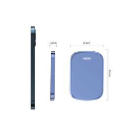 Chargomate Magnetic Portable Wireless Charger And Power Bank For Apple And Android (Option: Blue)