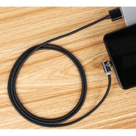 Magnetic Cable LED Magnet Charger Cable USB Cable & USB Type-C USB C (Option: Line-1m-Black data)
