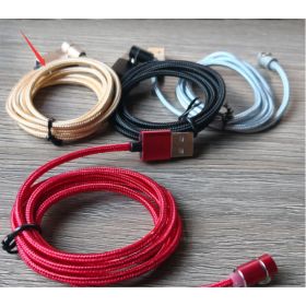 Magnetic Cable LED Magnet Charger Cable USB Cable & USB Type-C USB C (Option: Line-2m-Gold TC)