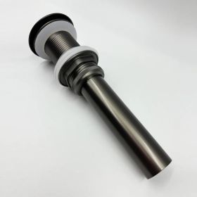 Bathroom Sink Drain without Overflow, Vessel Sink Lavatory Vanity Pop Up Drain Stopper, 304 Stainless Steel (Option: Default Title)