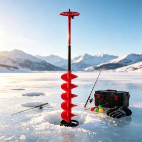 Nylon Ice Auger Drill Bit with Extension Rod & Drill Adapter for Ice Fishing (Option: Default Title)