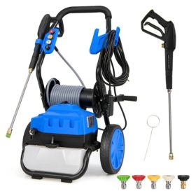 2300 PSI 1.8 GPM electric high-pressure cleaning machine with wheels (Option: as picture)