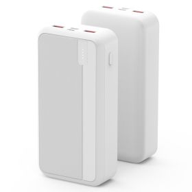 1Pc 10000mAh Or 20000mAh Optional PD22.5W Fast Charging Power Bank Fast Charger Portable Phone Charger With Type-C USB Cable Fit For IOS Phone 16 (Option: 20000mAh-White)