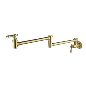 Folding faucet, Pot Filler Faucet Wall Mount (Option: as picture)