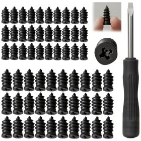 60Pcs Tire Repair Rubber Nail (Option: Black)